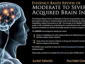 Revisión basada en la evidencia sobre daño cerebral adquirido (ABIEBR)