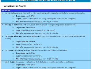 Agenda de Neurociencias. 1º cuatrimestre de 2012